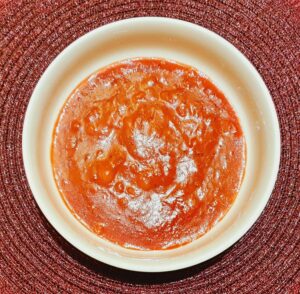 Rezept Pudding Rhababer Erdbeerpizza lowcarb keto glutenfrei