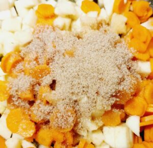 Rezept Karotten-Apfel-Orangen Karamellcreme lowcarb