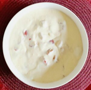Rezept Himbeer Rhabarber Pudding Kuchen lowcarb glutenfrei keto