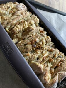 Rezept Zupfbrot mit Kräuterbutter lowcarb glutenfrei keto