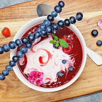 Rezept Frucht Kollagen Gazpacho mit Buttermilch lowcarb glutenfrei