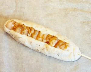 Rezept Pizza-Hühnerspieß lowcarb keto glutenfrei