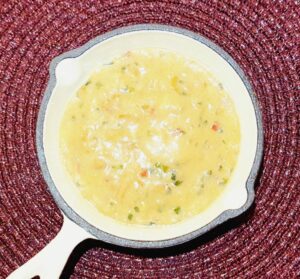 Rezept Pfifferling Schafkäse Pfannenpancake lowcarb keto glutenfrei