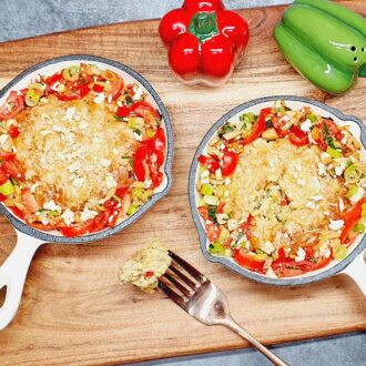 Rezept Pfifferling Schafkäse Pfannenpancake lowcarb keto glutenfrei