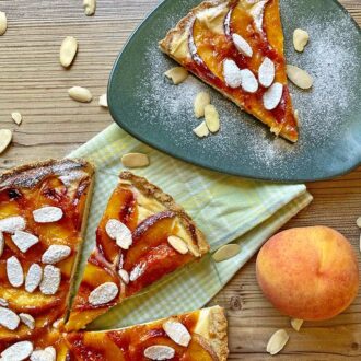 Rezept Pfirsich-Quark-Tarte lowcarb glutenfrei