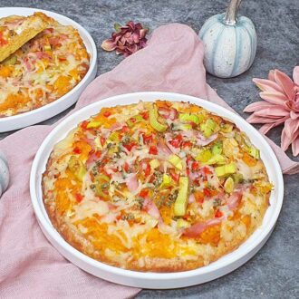 Rezept Spicy Kürbispizza lowcarb glutenfrei