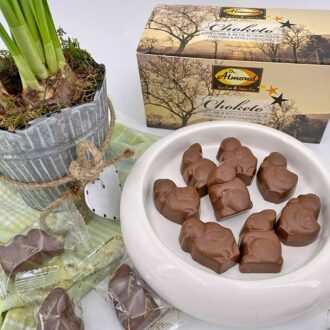 CHOKETO Frühlingsfreunde VOLLMILCH – Low Carb & Keto Schokoladenfiguren – handgemacht