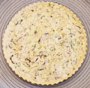Rezept Champignon Ricotta Quiche lowcarb keto glutenfrei