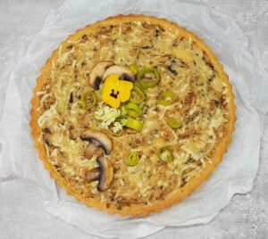 Rezept Champignon Ricotta Quiche lowcarb keto glutenfrei