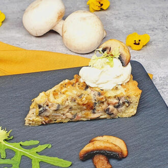 Rezept Champignon Ricotta Quiche lowcarb keto glutenfrei