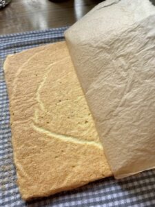 Rezept Biskuitrolle klassisch mit Marmelade lowcarb glutenfrei