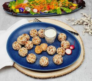 Rezept Karotten Radieschenbälle lowcarb keto glutenfrei