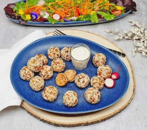 Rezept Karotten Radieschenbälle lowcarb keto glutenfrei