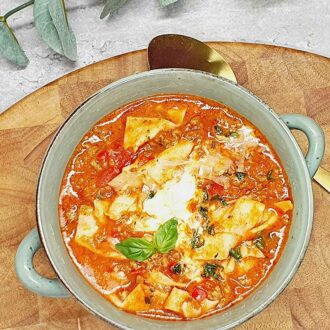 Rezept "Lasagne für Faule" Lasagnesuppe lowcarb keto glutenfrei