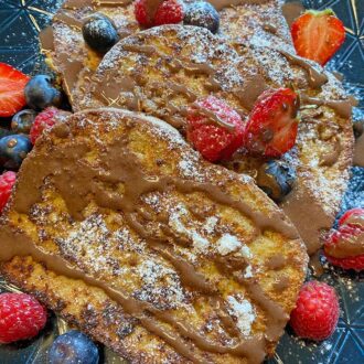 Rezept French Toast "Arme Ritter" lowcarb glutenfrei keto