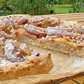 Rezept Apfel Nuss Tarte lowcarb keto glutenfrei