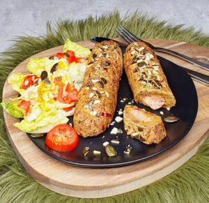 Rezept Schinken Käse Kürbisstangen lowcarb glutenfrei keto