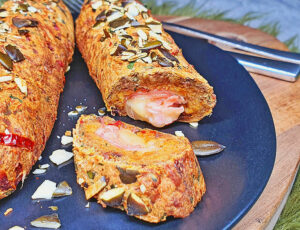 Rezept Schinken Käse Kürbisstangen lowcarb glutenfrei keto