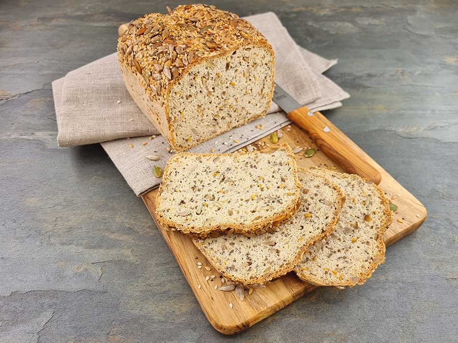 Ramsteiner Körnertoast low-carb keto glutenfrei paleo Eiweißbrot Backmischung