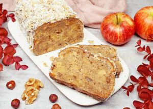 Rezept Bratapfel-Nuss-Brot lowcarb keto glutenfrei