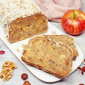 Rezept Bratapfel-Nuss-Brot lowcarb keto glutenfrei