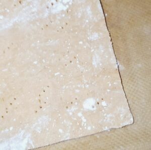 Rezept Rotkraut Birnen Flammkuchen lowcarb glutenfrei