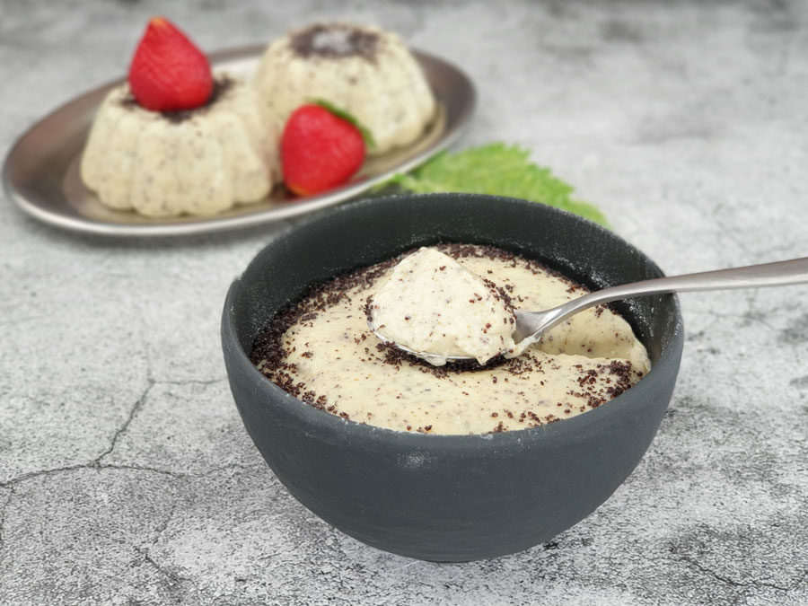 Griesspudding-MOHN-VANILLE-lowcarb-glutenfrei-keto-Griessbrei-Ersatz