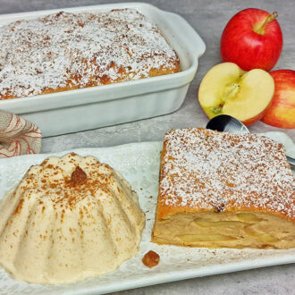 Rezept Apfel Zimt Grießauflauf lowcarb keto glutenfrei