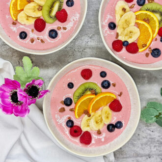 Rezept Griesspudding Proteincreme Himbeer-Zitrone lowcarb keto glutenfrei