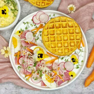 Rezept Karottenwaffeln lowcarb keto glutenfrei