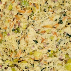 Rezept Karotten-Lauch-Spinat-Guglhupf lowcarb keto glutenfrei