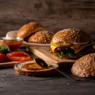 Brioche Burger Buns low-carb glutenfrei sojafrei keto | Backmischung für Burgerbrötchen