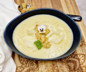 Rezept Spargelcremesuppe low carb keto glutenfrei
