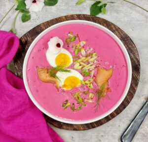 Rezept Kalte Rote Beete Joghurtsuppe low-carb keto glutenfrei