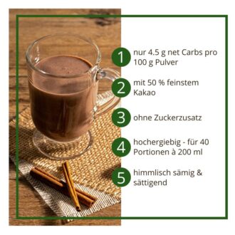 Alternative view of Trinkschokolade ZIMT - Trinkkakao Kakaopulver | low-carb keto | ohne Zuckerzusatz