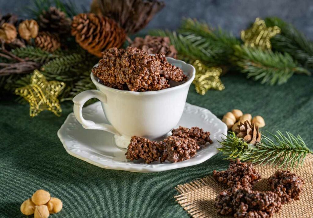 Rezept dunkle Schoko Crossies mit Schokoladenzauber low carb keto glutenfrei ohne Zuckerzusatz