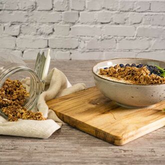 Rezept Müsli-Knuspermüsli Walnuss-Zimt low-carb keto glutenfrei