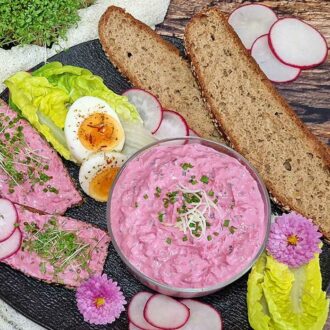 Rezept Rote Bete Thunfisch Aufstrich low-carb keto glutenfrei