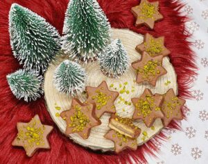 Rezept Ischler Marzipan Sterne low-carb keto glutenfrei