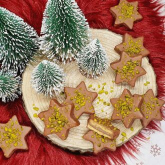 Rezept Ischler Marzipan Sterne low-carb keto glutenfrei