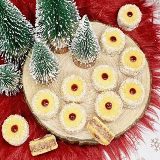 Rezept Rubine - Weihnachtskekse mit Nussfüllung low-carb keto glutenfrei