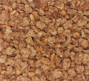 Rezept Karamell Erdnuss Müsli Granola low-carb keto glutenfrei