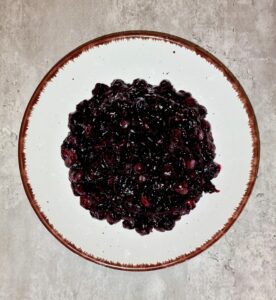 Rezept Hüttenkäse Blaubeer Cheesecake low-carb keto glutenfrei