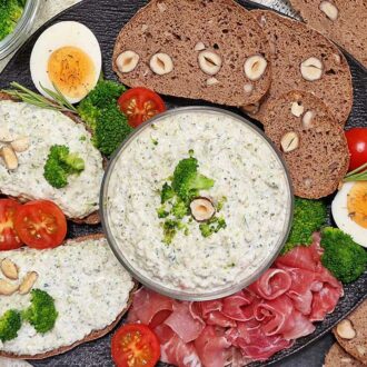 Rezept Brokkoli Gemüsegarten Aufstrich low-carb keto glutenfrei