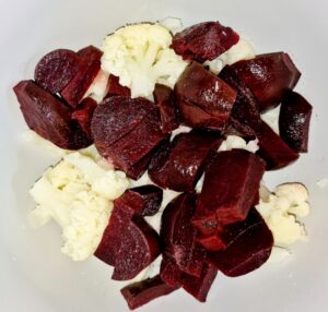 Rezept Blumenkohl Rote Beete Püree low-carb keto glutenfrei