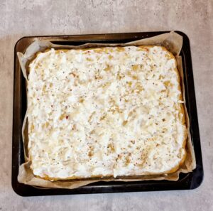 Rezept Gemüse-Käse Pfannkuchen aus dem Backofen low-carb keto glutenfrei