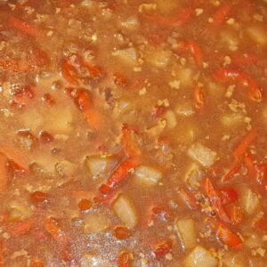 Rezept Würstelgulasch low-carb keto glutenfrei