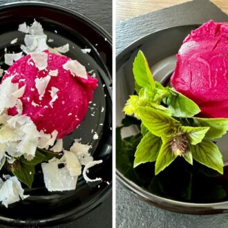 Rezept Herzhaftes Eis "Rote-Bete & Feine Kräuter" mit der Ninja Creami und unserem Suppentraum
