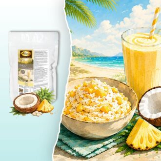 Zuketo Gourmet Flavour PINA COLADA | Aromapulver für Desserts & Getränke | low carb & keto Zuckerersatz